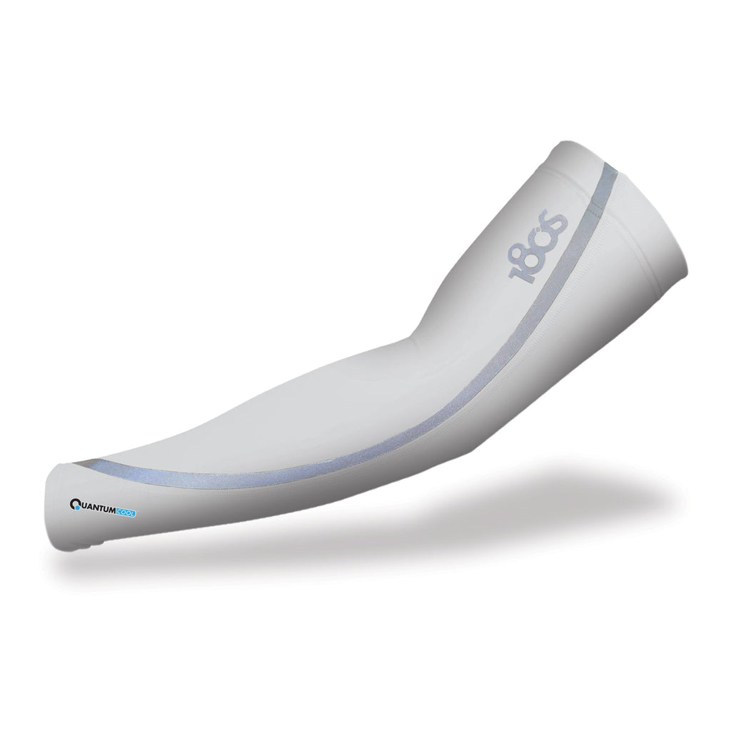 QuantumCool Compression Arm Sleeve - White, M