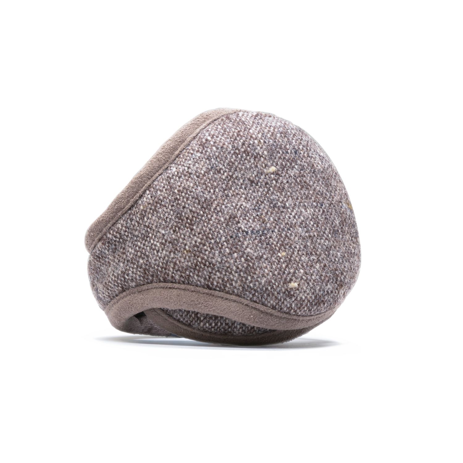 American Wool Ear Warmer Men Brown Tweed