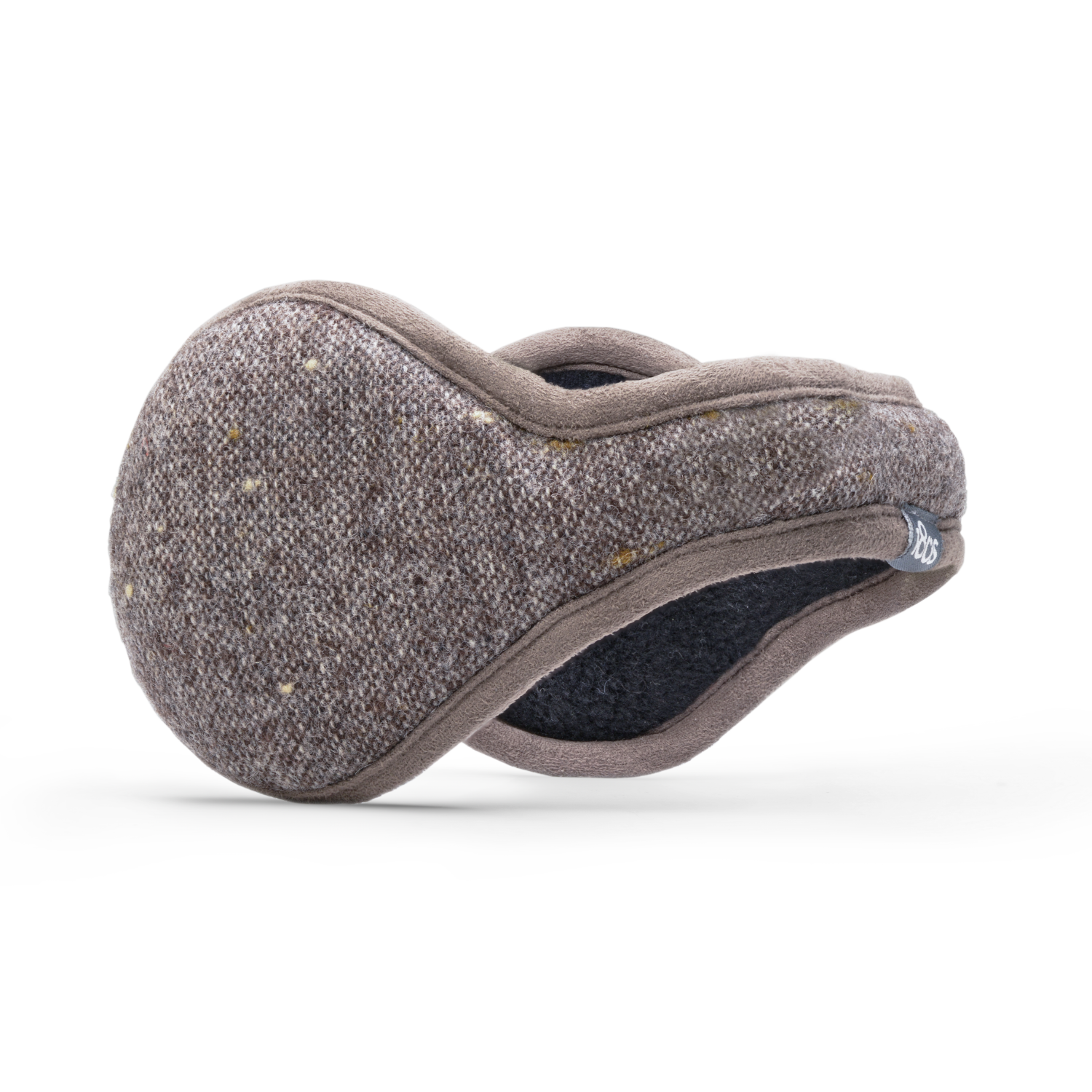 American Wool Ear Warmer Men Brown Tweed