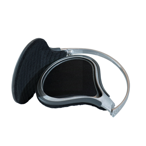 180s Unisex Ultra-Thin & Lightweight EXOLITE Behind-the-head Ear Warmer (Exolite, Silver Metallic)