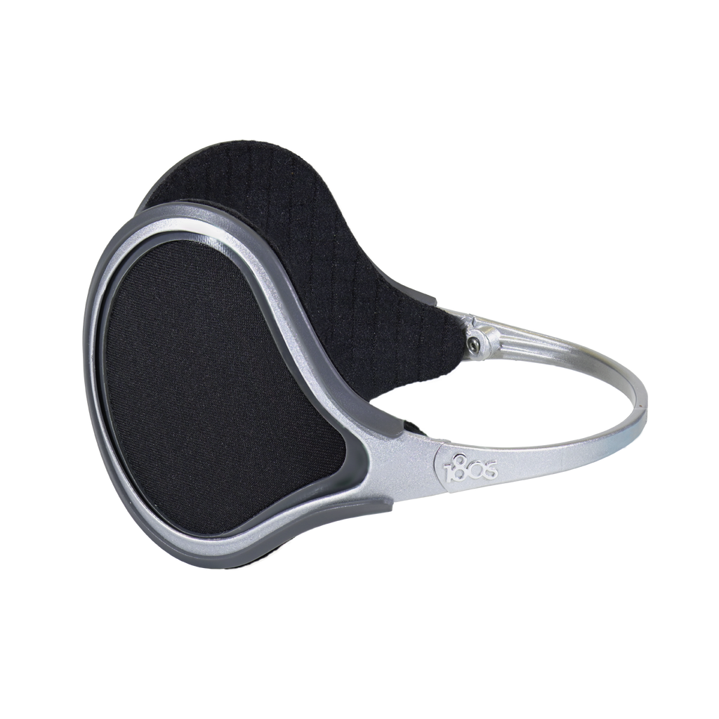 180s Unisex Ultra-Thin & Lightweight EXOLITE Behind-the-head Ear Warmer (Exolite, Silver Metallic)