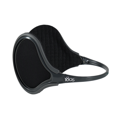 180s Unisex Ultra-Thin & Lightweight EXOLITE Behind-the-head Ear Warmer (Exolite, Black)