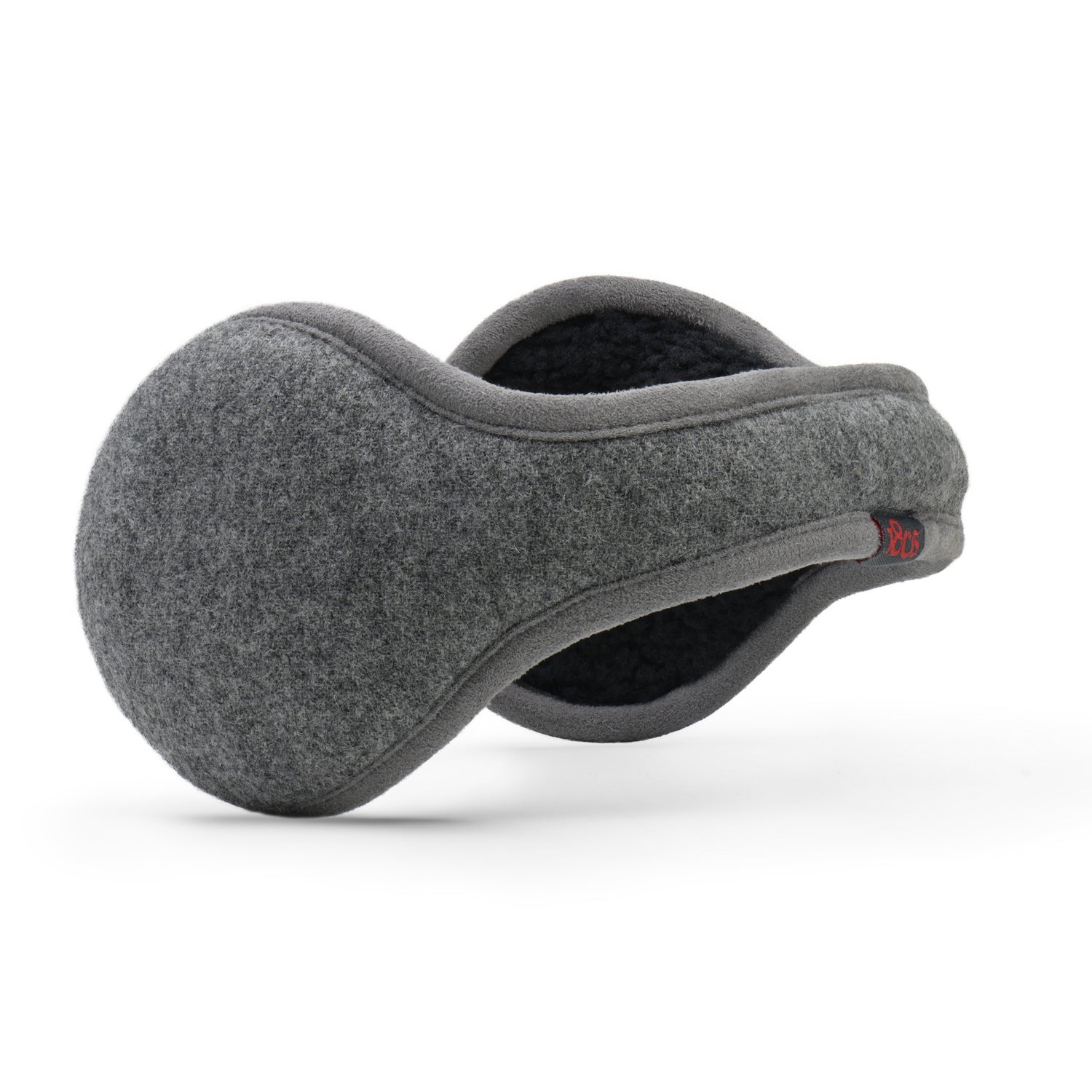Wool Ear Warmer Men Gray Heather