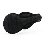 Cable Knit Ear Warmer Women Black