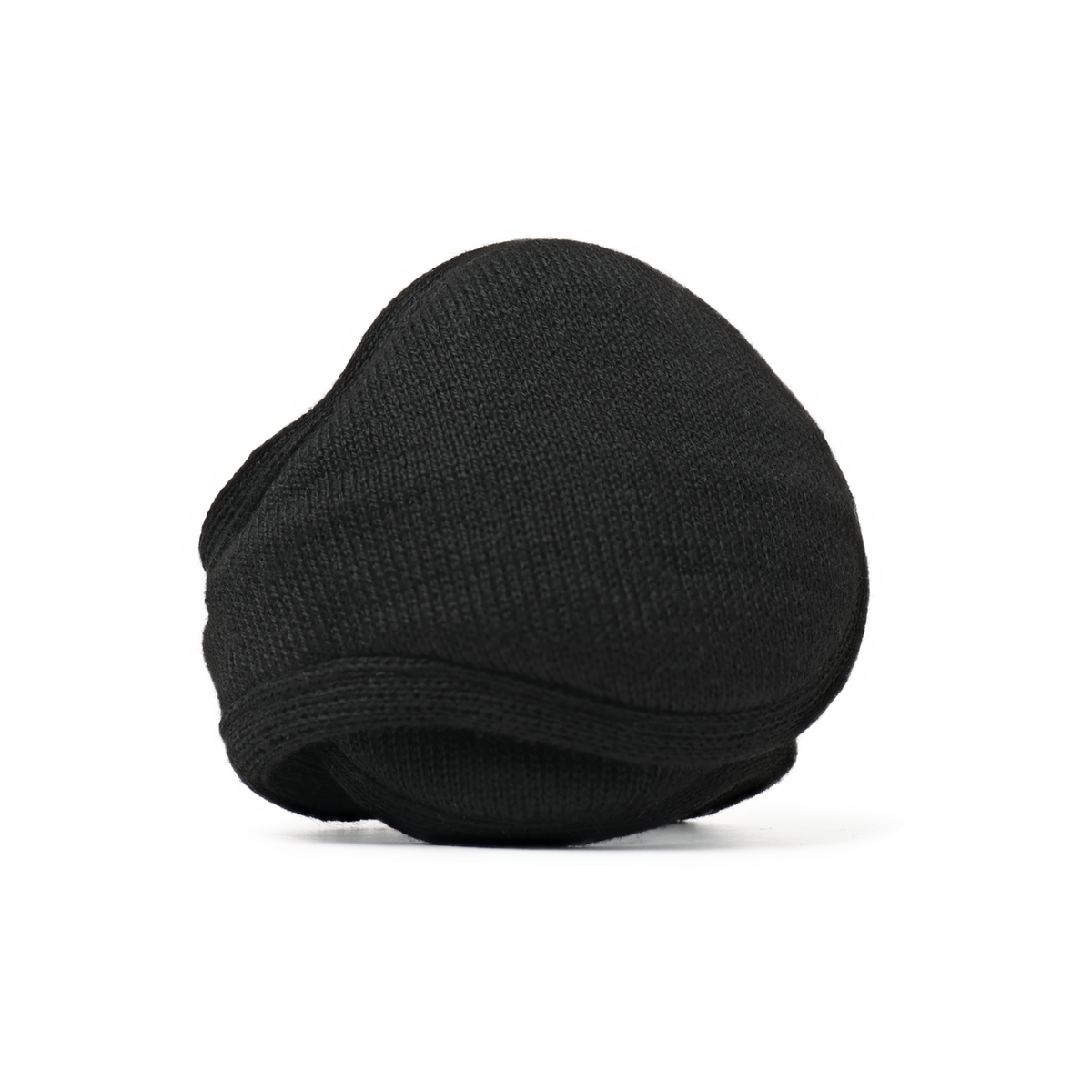 Merino Wool Ear Warmer Men Black