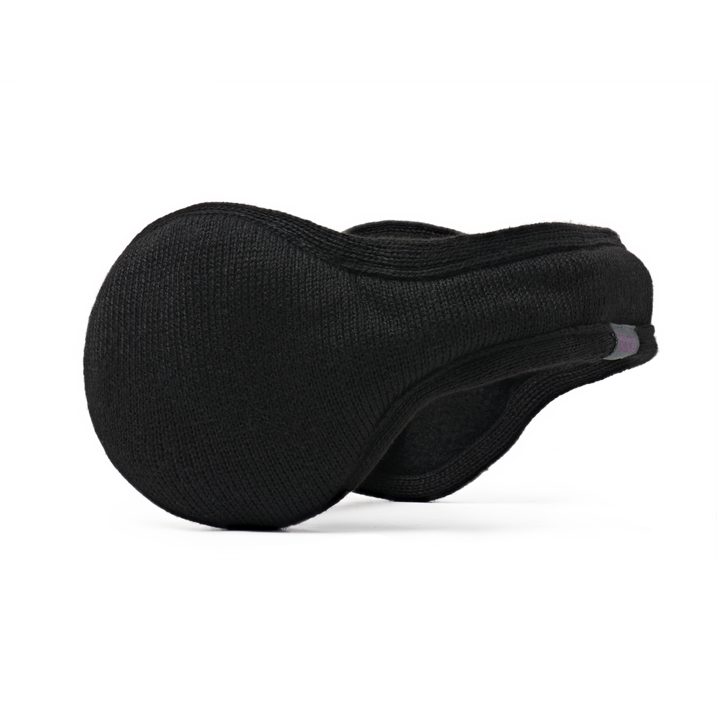 Merino Wool Ear Warmer Men Black