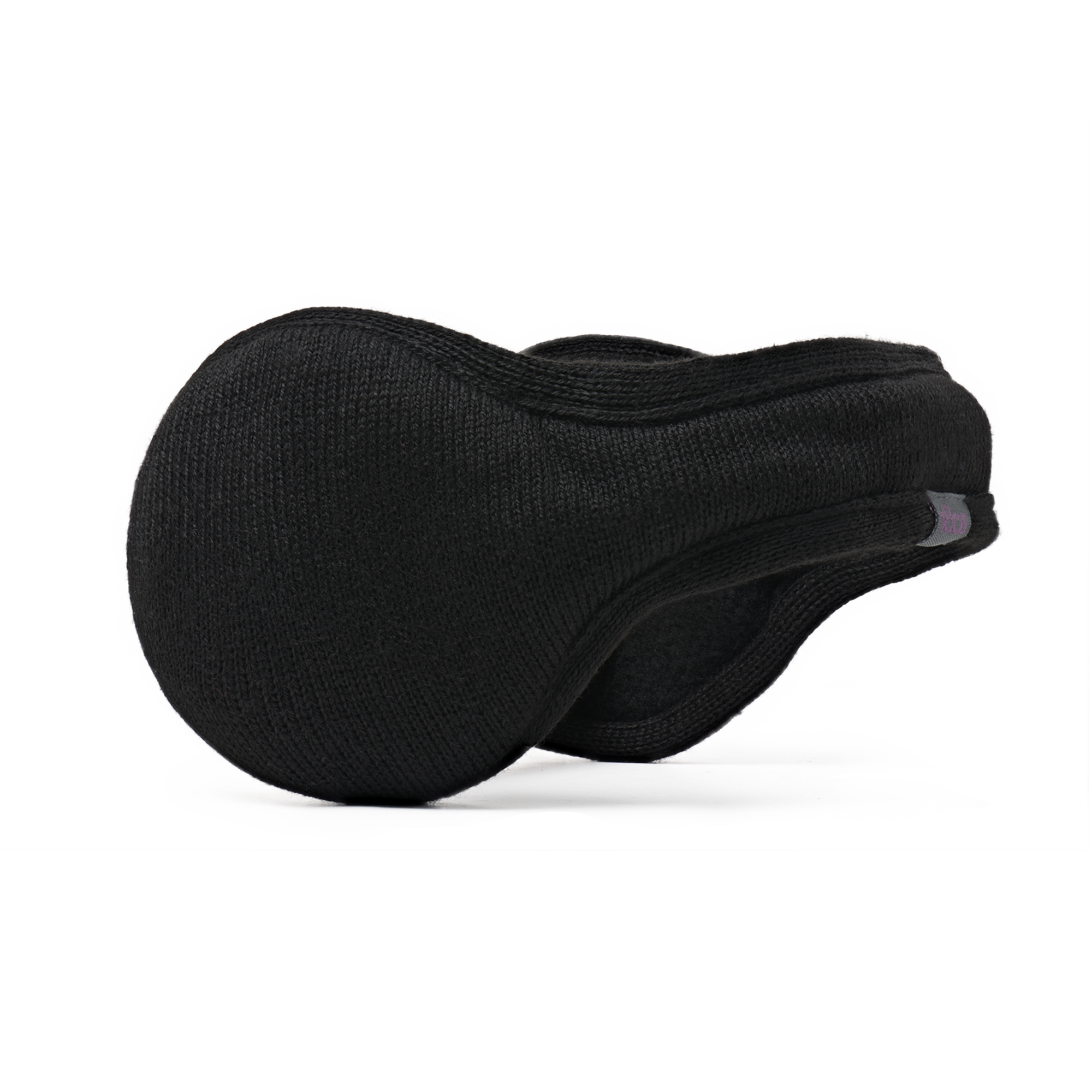 Merino Wool Ear Warmer Men Black