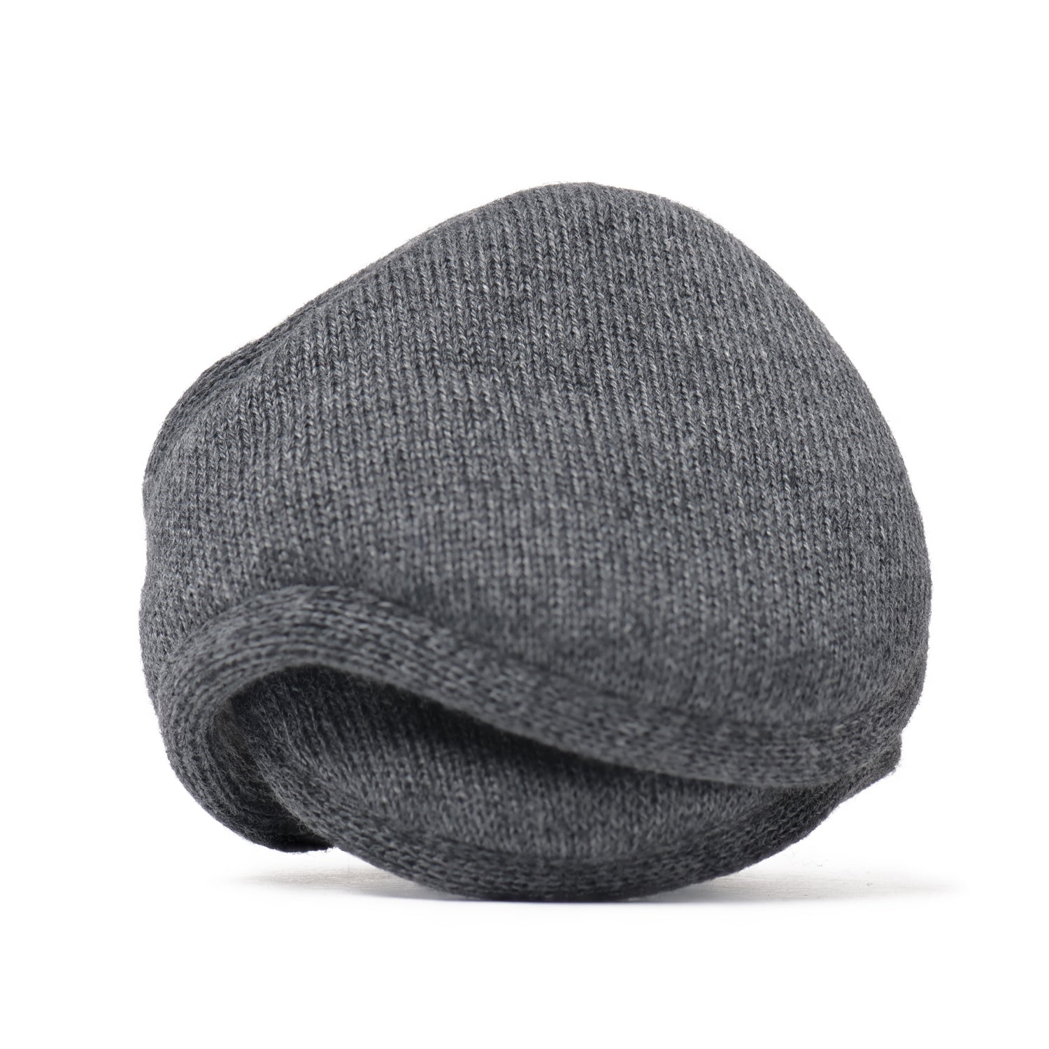 Merino Wool Ear Warmer Men Dark Gray