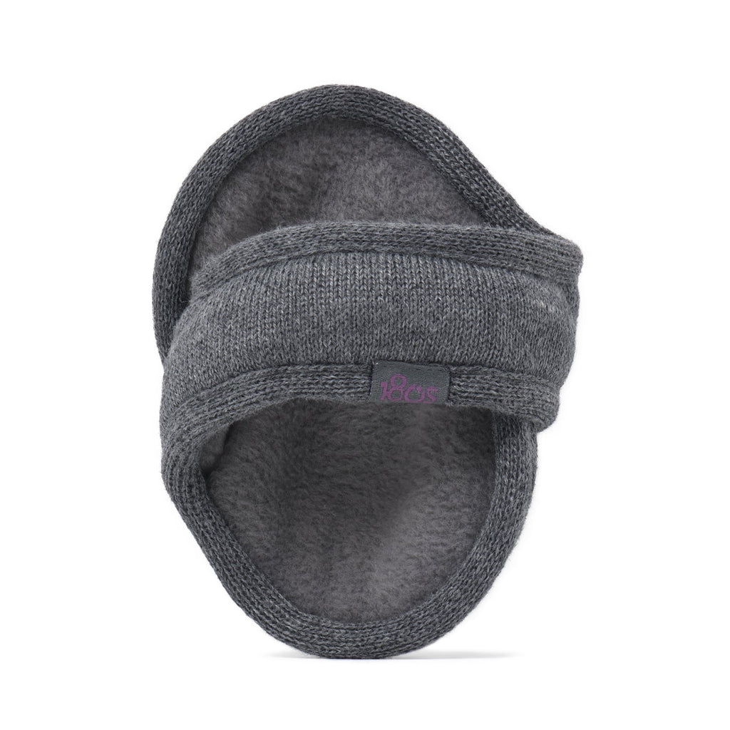 Merino Wool Ear Warmer Men Dark Gray