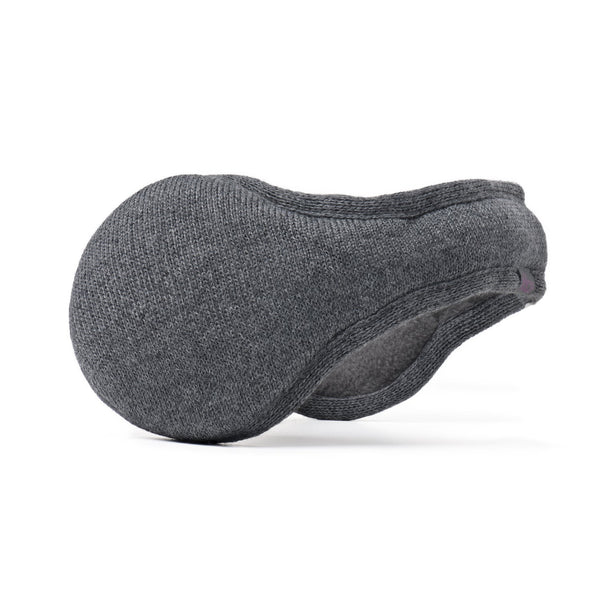 180s BehindtheHead Earmuffs Merino Wool Ear Warmer Men Dark Gray