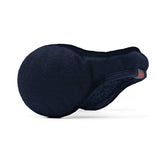 Wool Ear Warmer Men Navy Blue