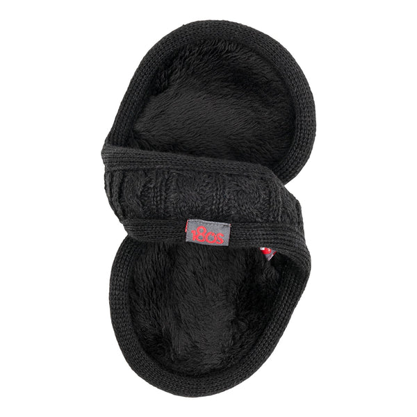 180s BehindtheHead Earmuffs Merino Wool Cable Knit Ear Warmer Women