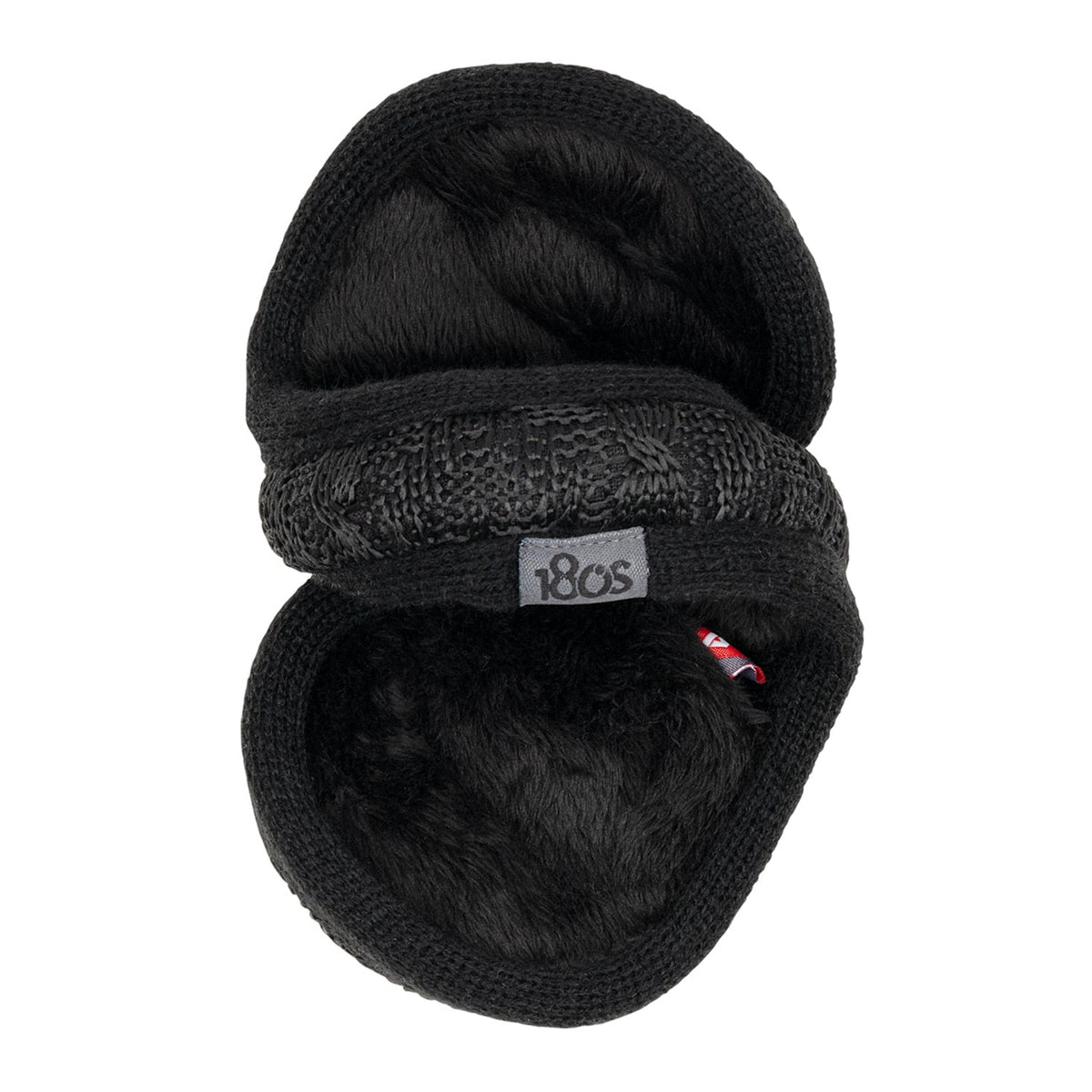Jacquard Knit Ear Warmer Women Black
