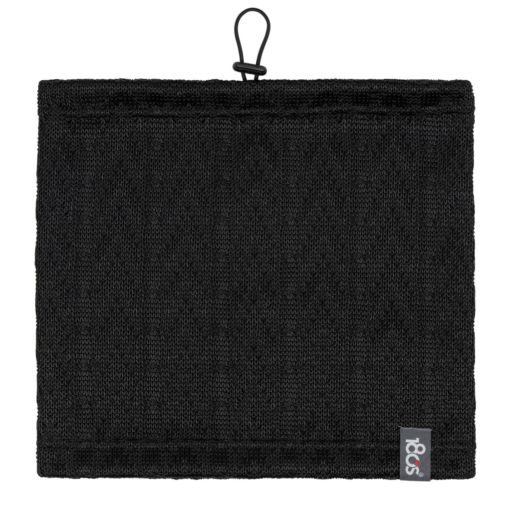 Jacquard Knit Multifunctional Neck Warmer Women Black