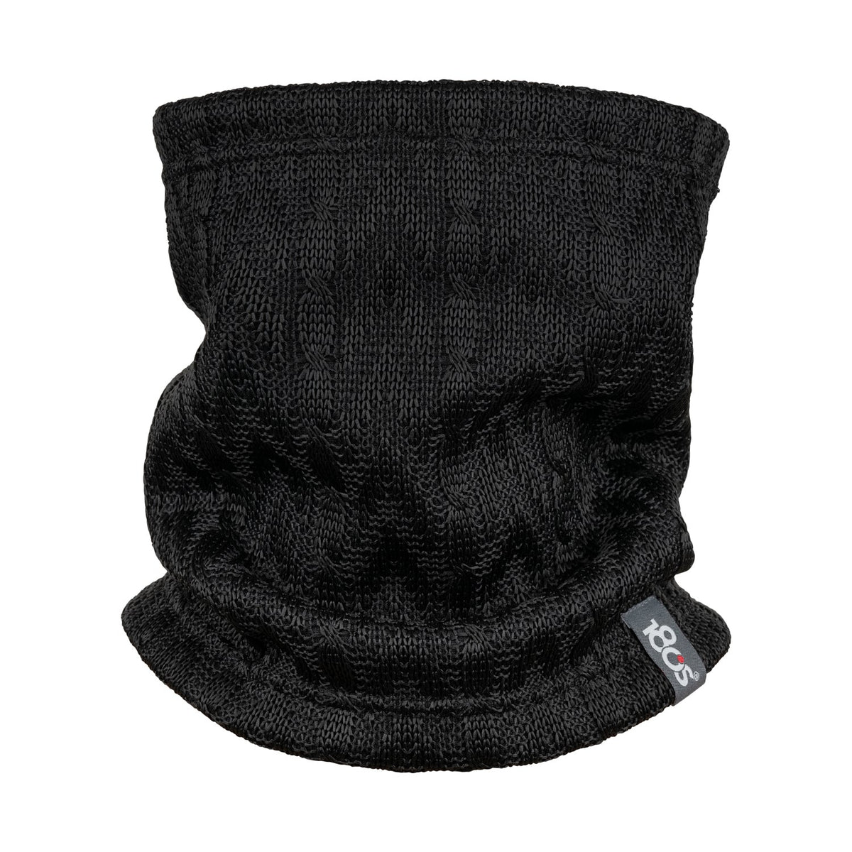 Jacquard Knit Multifunctional Neck Warmer Women Black